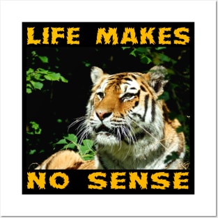 VERY COOL TIGER Inspirational Quote About Life THIS WILL BRING YOU UNIVERSAL  POWER Posters and Art